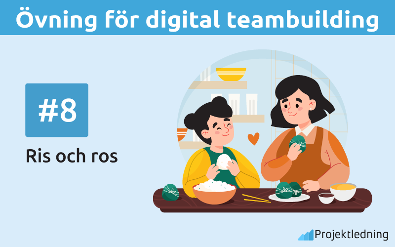 Övning för digital teambuilding Ris och ros